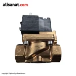 این تصویر زاویه ای از یک شیر برقی 2-2 از برند فستو مدل MN1H-2-12-MS می باشد