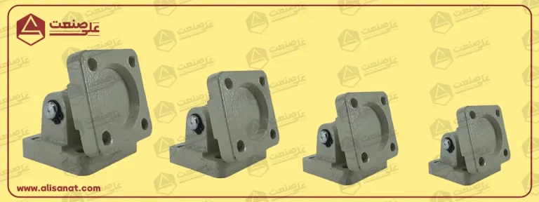 یکی از پر مصرف ترین قطعات برای نصب جک پنوماتیک لولای جک پنوماتیک است که در این تصویر همین محصول را مشاهده می کنید