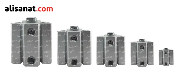 سیلندر های کامپکت پنوماتیک در ابعاد گوناگونی تولید