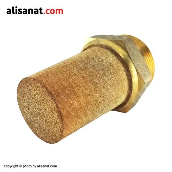 اگزوز کله قندی پنوماتیک برنجی قطعه ای است که از آن برای کاهش صدای باد هنگام خروج از یک حفره استفاده می شود کارکرد این قطعه دو طرفه بوده و از ورود هرگونه آلودگی هم جلوگیری می کند - علی صنعت
