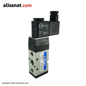 شیر برقی پنوماتیک شاکو با نقشه 5 به 2 تک بوبین و کد فنی pu520-02-s یک شیر برقی از خانواده شیر برقی های کتابی است که معمولا برای به حرکت در آوردن عملگر های پنوماتیک مثل اکچویتور پنوماتیک ، جک پنوماتیک و ... بکار گرفته می شود