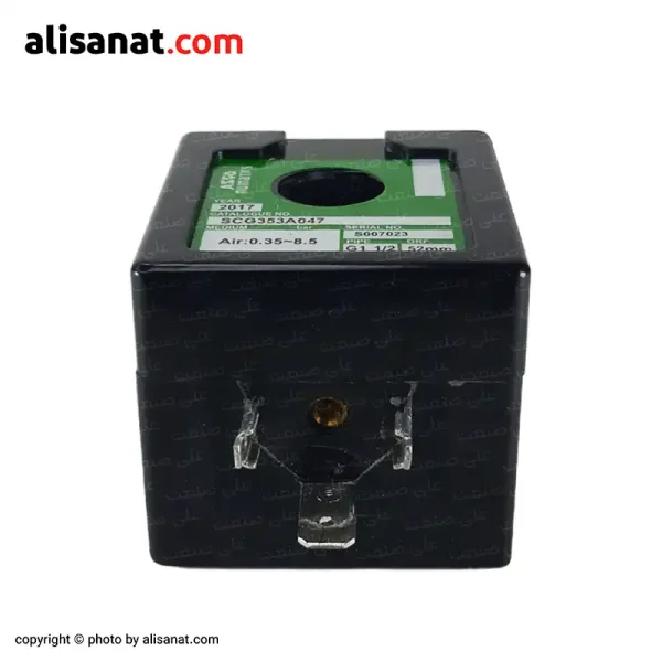 بوبین شیر برقی بک فیلتر آسکو سری 400425 نوعی از بوبین شیر برقی های بک فیلتر با تنه ای بزرگ تر است که برای سایز های مختلف از بک فیلتر های پنوماتیک آسکو و طرح آسکو از آن استفاده می شود و در ولتاژ های گوناگونی در فروشگاه علی صنعت موجود می باشد