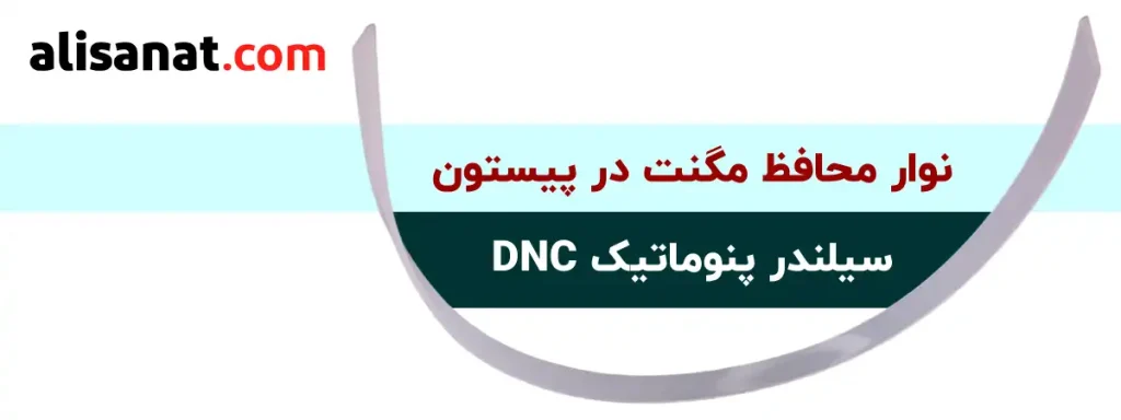 از لوازم تعمیر جک پنوماتیک DNC نوار محافظ مگنت در پیستون سیلندر پنوماتیک سبب می شود تا آهنربای موجود بر روی پیستون جک بر روی دیواره سیلندر پنوماتیک DNC خط نینداخته و قطعه ای ضروری در این نوع سیلندر پنوماتیک به شمار بیاید