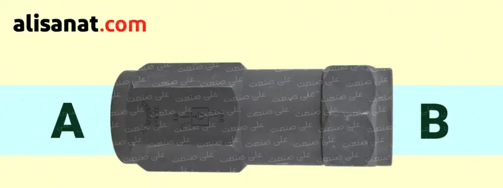 پورت های قفل کن هیدرولیک به نحوی که در تصویر مشاهده می کنیذ شامل یک پورت خزوخ و ورود می یاشد