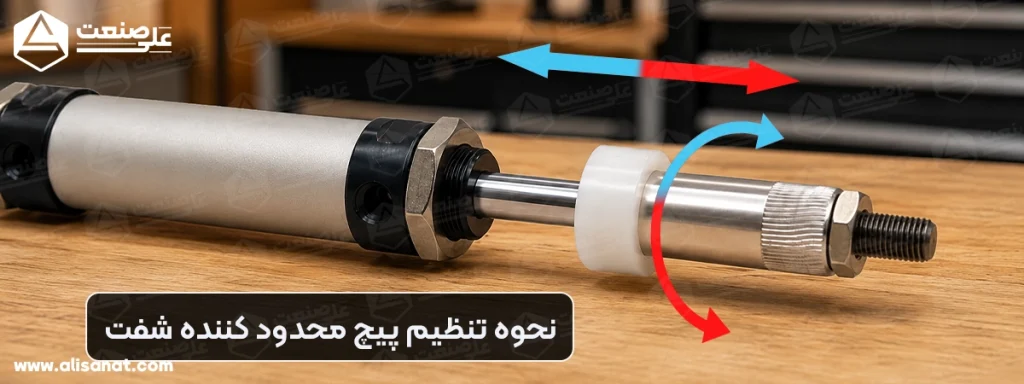 3 نحوه تنظیم کورس جک قلمی آلومینیومی دو سر شفت قابل تنظیم