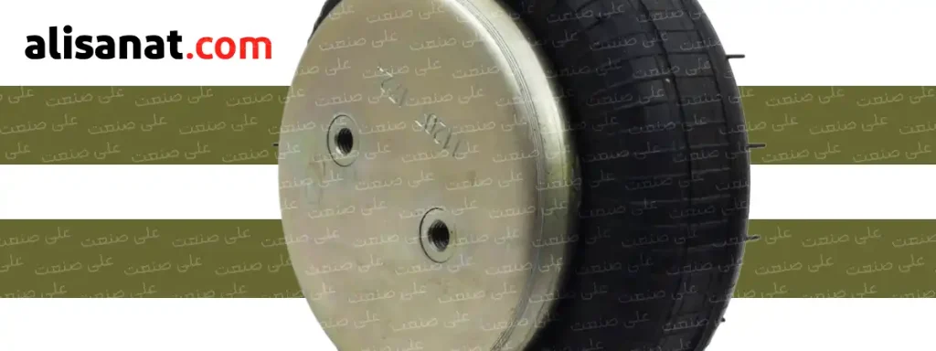 کفی جک پنوماتیک بالشتکی محل اتصال هوای فشرده و همچنین ورود باد به این سیلندر پنوماتیکی است