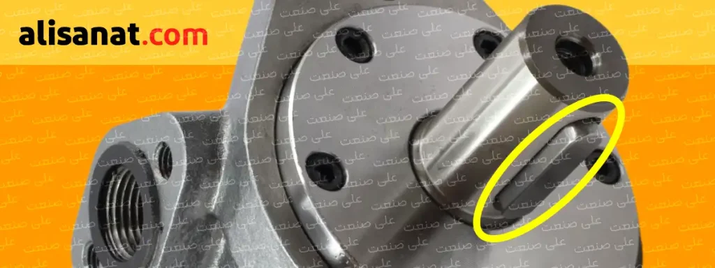 خار شفت در پمپ bmr به شکلی در نظر گرفته شده است تا در محل مورد نظر درگیر شده و بتواند قدرت را انتقال دهد