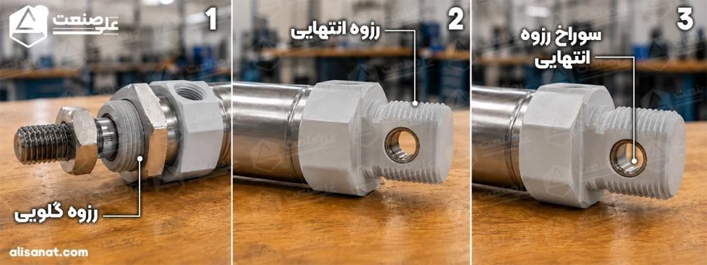 6 نحوه نصب جک قلمی پنوماتیک