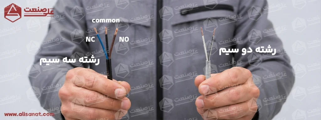 سیم در فلوتر سوئیچ دو و سه سیم